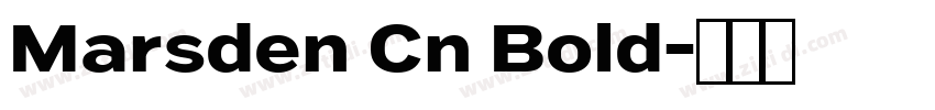 Marsden Cn Bold字体转换